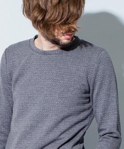 NO ID.(ノーアイディ)の「mlt3129-ボンディングC-N-PO プルオーバー(Tシャツ/カットソー・メンズ・ワイン/ホワイト/グレー/ブラック・2/1/3)」の17枚目の写真