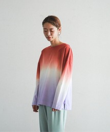 FIL DE FER | グラデーションダイ　クルーネックカットソー(Tシャツ/カットソー)