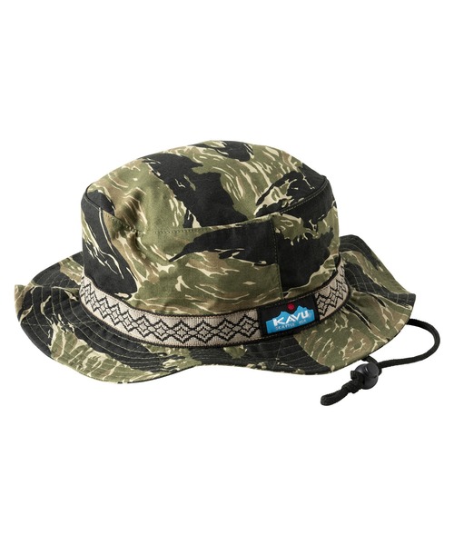KAVU（カブー）の「KAVU/カブー RIPSTOP BUCKETHAT/リップストップ バケットハット（ハット・メンズ・A/B/C/D/ブラック/ブルー/オリーブ/モカ・MEDIUM/LARGE）」の6枚目の写真