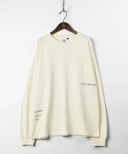 VISION STREET WEAR(ヴィジョンストリートウェア)の「【VISION STREET WEAR/ヴィジョンストリートウェア】 オーバーサイズ イラスト Tシャツ(Tシャツ/カットソー・メンズ・クリーム/パープル/チャコールグレー/ライトブルー/キナリ/ブラック系その他3/ベージュ/アイボリー/オフホワイト/ピンク/ダークブラック・M/L/XL)」の22枚目の写真