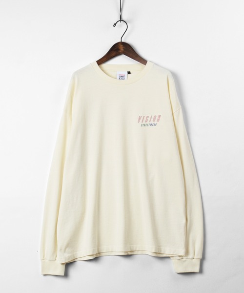 VISION STREET WEAR(ヴィジョンストリートウェア)の「【VISION STREET WEAR/ヴィジョンストリートウェア】 オーバーサイズ イラスト Tシャツ(Tシャツ/カットソー・メンズ・クリーム/パープル/チャコールグレー/ライトブルー/キナリ/ブラック系その他3/ベージュ/アイボリー/オフホワイト/ピンク/ダークブラック・M/L/XL)」の12枚目の写真