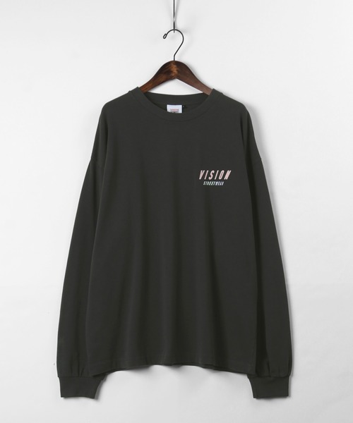 VISION STREET WEAR(ヴィジョンストリートウェア)の「【VISION STREET WEAR/ヴィジョンストリートウェア】 オーバーサイズ イラスト Tシャツ(Tシャツ/カットソー・メンズ・クリーム/パープル/チャコールグレー/ライトブルー/キナリ/ブラック系その他3/ベージュ/アイボリー/オフホワイト/ピンク/ダークブラック・M/L/XL)」の14枚目の写真