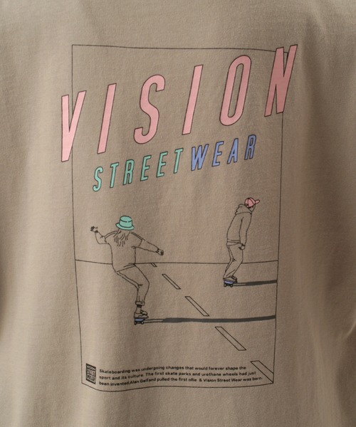VISION STREET WEAR(ヴィジョンストリートウェア)の「【VISION STREET WEAR/ヴィジョンストリートウェア】 オーバーサイズ イラスト Tシャツ(Tシャツ/カットソー・メンズ・クリーム/パープル/チャコールグレー/ライトブルー/キナリ/ブラック系その他3/ベージュ/アイボリー/オフホワイト/ピンク/ダークブラック・M/L/XL)」の21枚目の写真