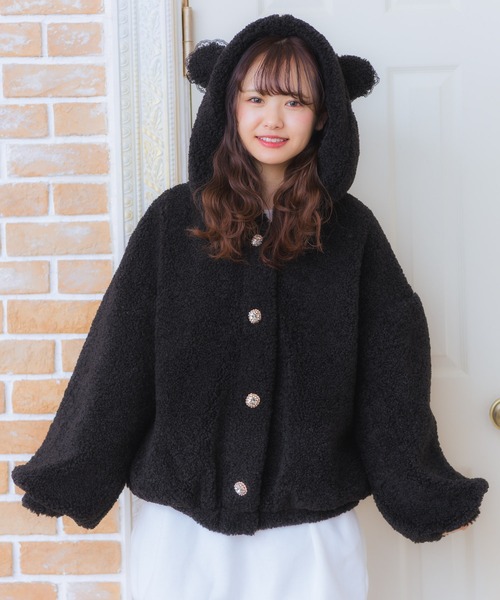 くまぴ ROJITA（ロジータ）の「くま耳ボアブルゾン（ブルゾン）」 - WEAR