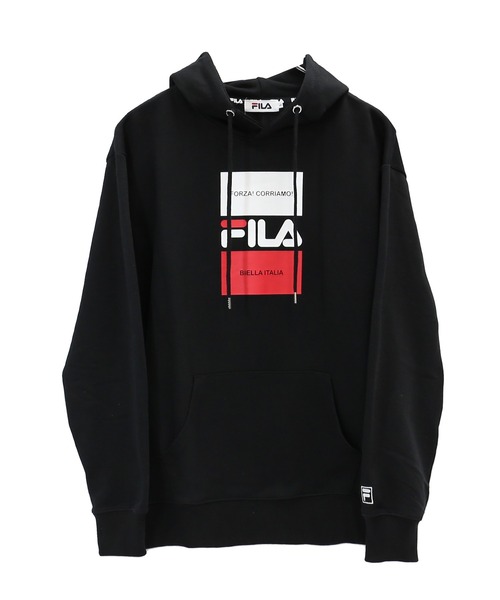 FILA(フィラ)の「【FILA/フィラ】デザインプリント ビッグシルエット スウェット パーカー 裏毛(パーカー・メンズ・ベージュ/ブラック/ネイビー/ホワイト・L/M/LL)」の12枚目の写真