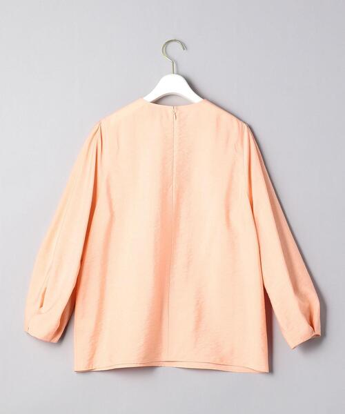ユナイテッドアローズ／クルーネック×タックスリーブゆったりブラウス ベージュ UNITED ARROWS（ユナイテッドアローズ）の「UBC タックスリーブ