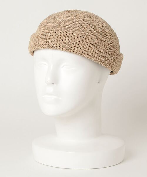 Basiquenti（ベーシックエンティ）の「【Basiquenti】Paper Roll Cap BCA-K11656（キャップ・メンズ・ブラック/ブラウン/ベージュ・FREE）」の5枚目の写真