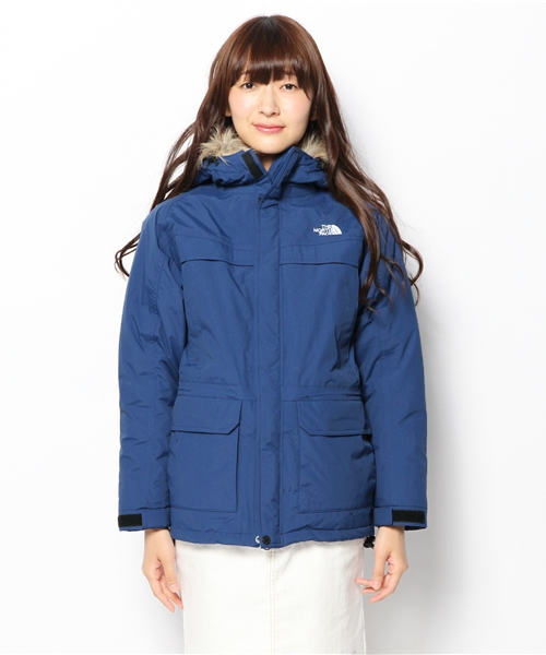BEAMS BOY(ビームスボーイ)の「THE NORTH FACE / McMurdo Parka(ダウンジャケット/コート・レディース・ブラック/レッド/ブルー・150)」の4枚目の写真