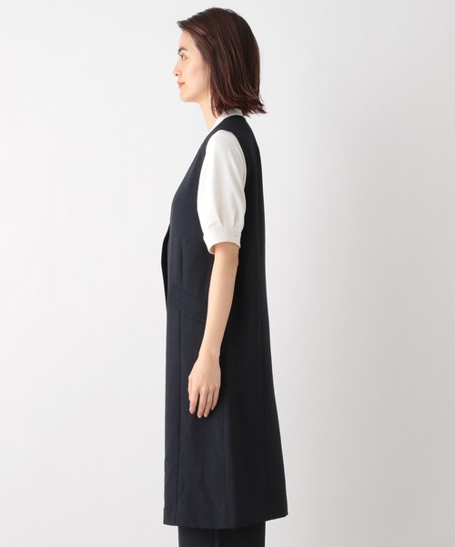 LEPSIM(レプシィム)の「キレイめジレジャケット 934850(その他アウター・レディース・ベージュ/ネイビー/ブラウン・FREE)」の4枚目の写真