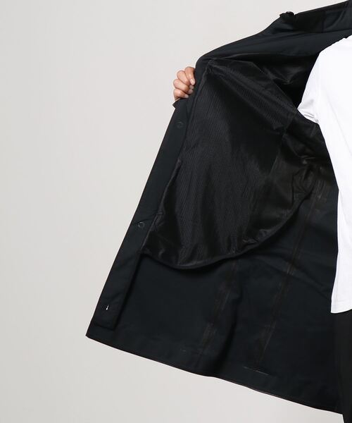 B'2nd（ビーセカンド）の「Norwegian Rain(ノルウェイジャンレイン) SINGLE BREASTED S/S（ステンカラーコート・メンズ・ブラック・SMALL/MEDIUM/LARGE）」の4枚目の写真