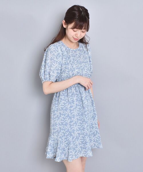 MAJESTIC LEGON(マジェスティックレゴン)の「ガーリーフラワーミニワンピ(ワンピース・レディース・ホワイト系その他2/ブルー系その他2/ブラック系その他・SMALL/MEDIUM)」の18枚目の写真