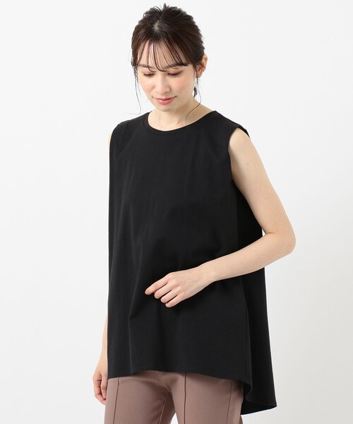 ANY SIS(エニィスィス)の「【L'aube】バックフレアーディテール カットソー(Tシャツ/カットソー・レディース・ホワイト系/ブラック系/黄土色系・2)」の7枚目の写真