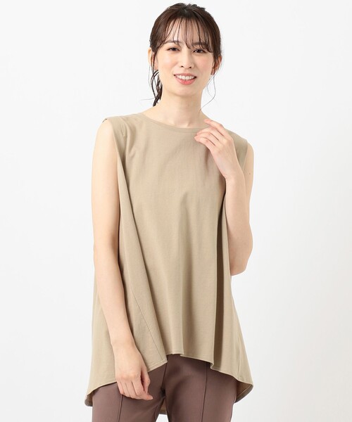 ANY SIS(エニィスィス)の「【L'aube】バックフレアーディテール カットソー(Tシャツ/カットソー・レディース・ホワイト系/ブラック系/黄土色系・2)」の14枚目の写真