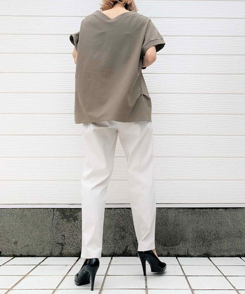 Q（キュー）の「ミリタリーイージーパンツ（その他パンツ・レディース・ブラック/カーキ/アイボリー/ブラック系その他/スモークピンク・MEDIUM）」の16枚目の写真