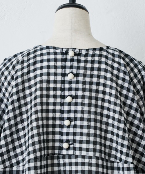 BEARDSLEY(ビアズリー)の「ギンガムマルブラウス(シャツ/ブラウス・レディース・ホワイト/ブラック・FREE)」の16枚目の写真