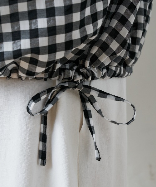 BEARDSLEY(ビアズリー)の「ギンガムマルブラウス(シャツ/ブラウス・レディース・ホワイト/ブラック・FREE)」の19枚目の写真