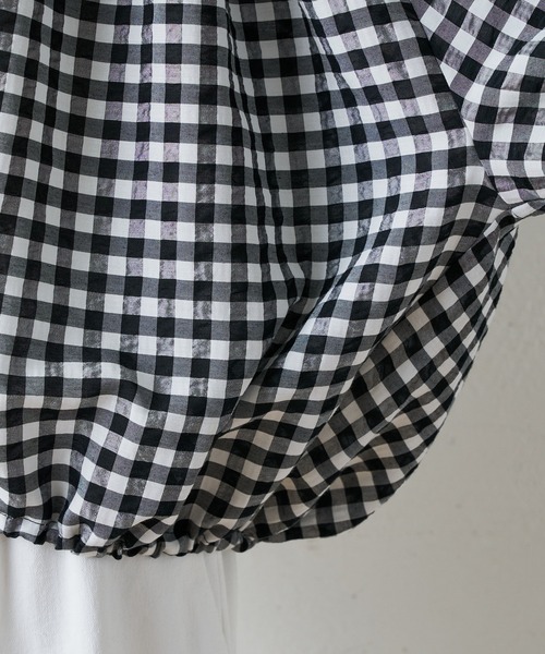 BEARDSLEY(ビアズリー)の「ギンガムマルブラウス(シャツ/ブラウス・レディース・ホワイト/ブラック・FREE)」の20枚目の写真