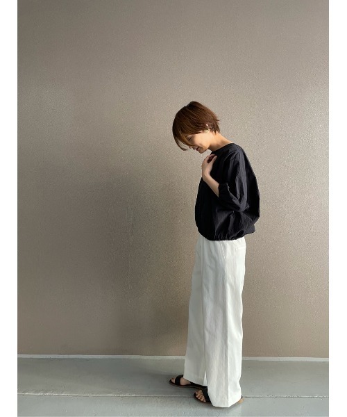 BEARDSLEY(ビアズリー)の「ギンガムマルブラウス(シャツ/ブラウス・レディース・ホワイト/ブラック・FREE)」の7枚目の写真