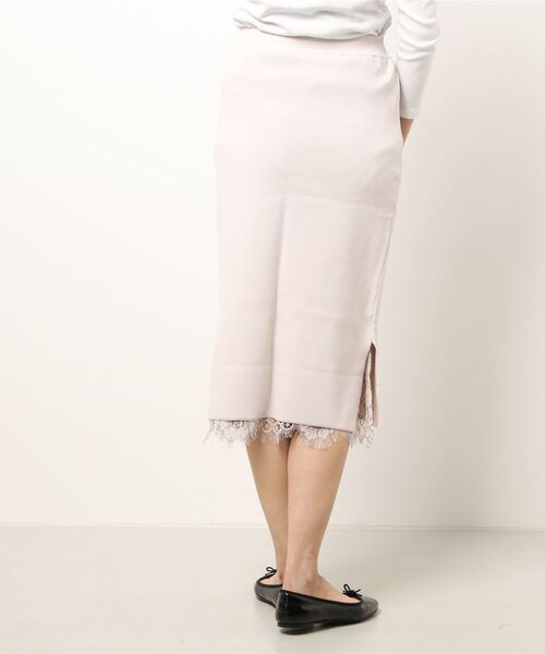 FEERICHELU（フェリーシェル）の「タイトスカート レース＆ニット リバーシブル FEERICHELU（スカート・レディース・ラベンダー/グレイッシュベージュ/ピンクベージュ/ベージュ/スモークピンク・S/M）」の14枚目の写真