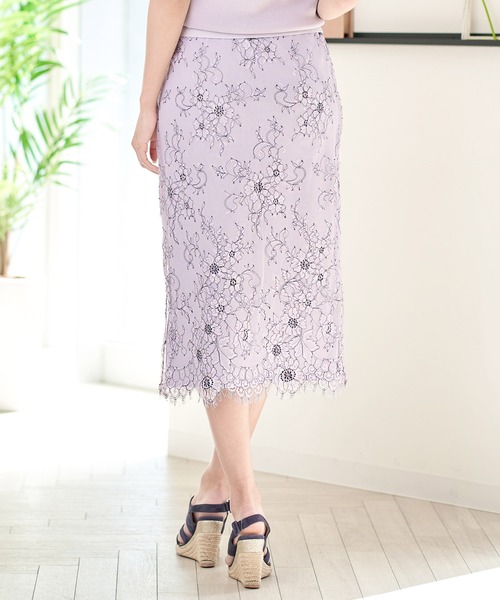 FEERICHELU（フェリーシェル）の「タイトスカート レース＆ニット リバーシブル FEERICHELU（スカート・レディース・ラベンダー/グレイッシュベージュ/ピンクベージュ/ベージュ/スモークピンク・S/M）」の15枚目の写真