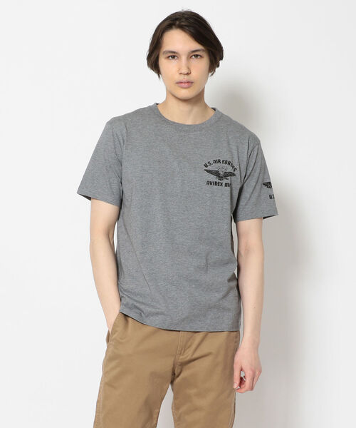 AVIREX（アヴィレックス）の「クルーネック Tシャツ U.S.エアフォース / SS CREW NECK T-SHIRT U.S. AIR FORCE / アヴィレックス / AVIREX（Tシャツ/カットソー・メンズ・ホワイト/ライトブルーグレー/ネイビー/オレンジ・MEDIUM/X-LARGE/LARGE/XX-LARGE）」の3枚目の写真