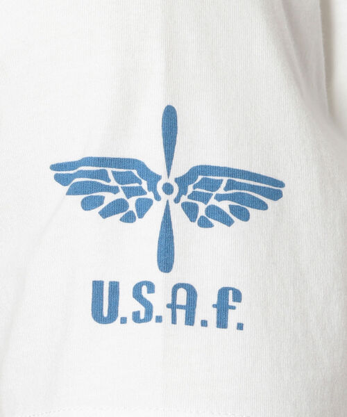 AVIREX（アヴィレックス）の「クルーネック Tシャツ U.S.エアフォース / SS CREW NECK T-SHIRT U.S. AIR FORCE / アヴィレックス / AVIREX（Tシャツ/カットソー・メンズ・ホワイト/ライトブルーグレー/ネイビー/オレンジ・MEDIUM/X-LARGE/LARGE/XX-LARGE）」の11枚目の写真