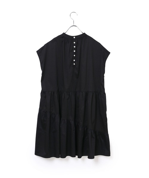 ADAM ET ROPE'（アダムエロペ）の「【WEB限定】ティアードミニワンピース（ワンピース・レディース・ホワイト/ブラック・FREE）」の6枚目の写真