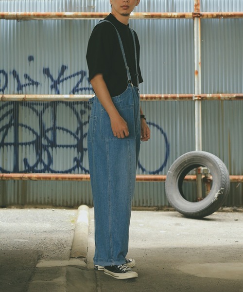 WAIPER.inc（ワイパーインク）の「ダンガリーデニム　シンチバック付きオーバーオール（サロペット/オーバーオール・メンズ・インディゴブルー/ライトインディゴブルー・M/L/XL）」の6枚目の写真