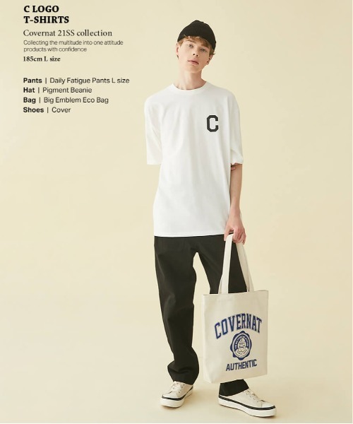 COVERNAT】C LOGO TEE / カバーナット Cロゴ ベーシック Tシャツ