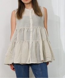 Per sist ence | Per sist ence/パーシエンス ティアードノースリーブシャツ(シャツ/ブラウス)