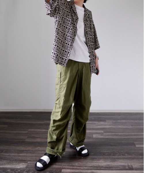 y/m by れぽすけ（イムバイレポスケ）の「オープンカラー柄シャツ（シャツ/ブラウス・メンズ・ブラック/ブラウン/ブルー・MEDIUM/LARGE）」の18枚目の写真