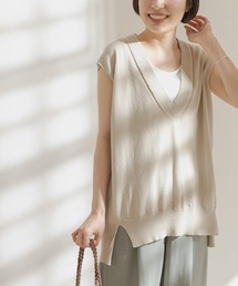 FORK&SPOON | FORK&SPOON　ペーパーノースリーブニット(ニット/セーター)