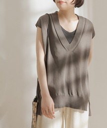 FORK&SPOON | FORK&SPOON　ペーパーノースリーブニット(ニット/セーター)