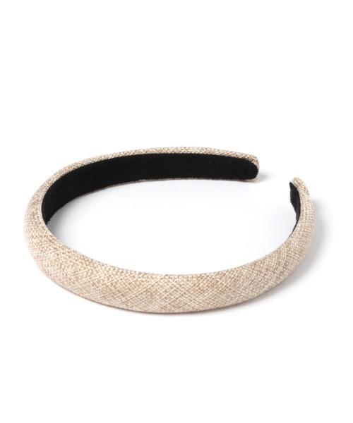 studio CLIP（スタディオクリップ）の「Aシンプルカチューシャ（カチューシャ・レディース・ベージュ/ブラウン・FREE）」の2枚目の写真