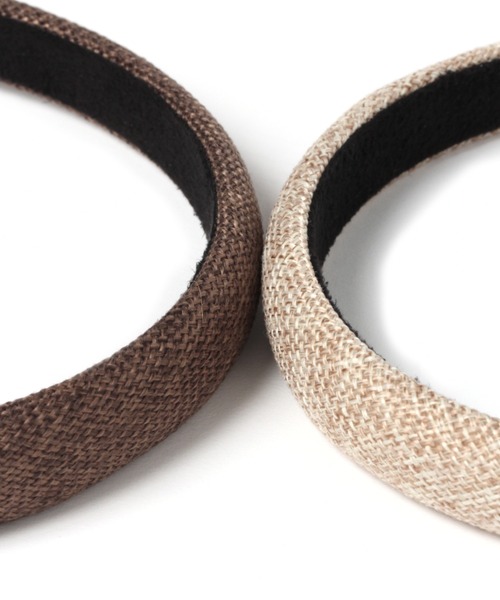 studio CLIP（スタディオクリップ）の「Aシンプルカチューシャ（カチューシャ・レディース・ベージュ/ブラウン・FREE）」の6枚目の写真