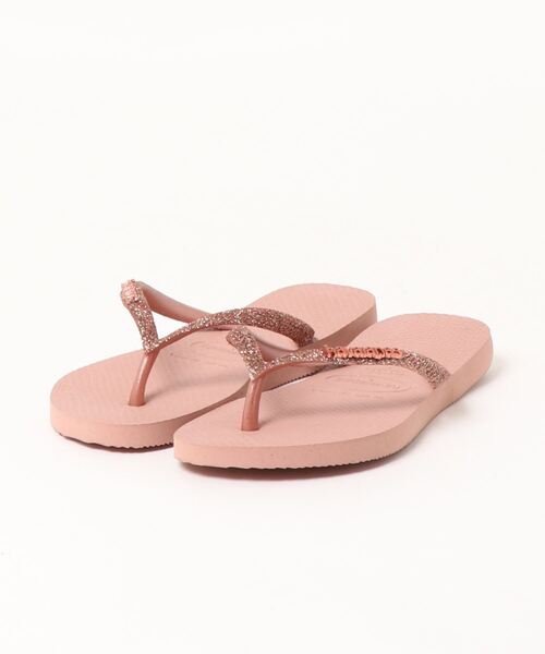 havaianas（ハワイアナス）の「havaianas (ハワイアナス) / Slim Glitter サンダル ラバービーチサンダル（サンダル・レディース・ライトグレー/ブラック/ベージュ/オリーブ/ピンク系その他・23/22/25.5/24.5）」の5枚目の写真