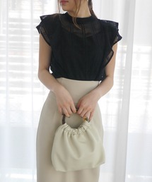 LIPSERVICE | マーブルハンドルギャザーBAG(トートバッグ)