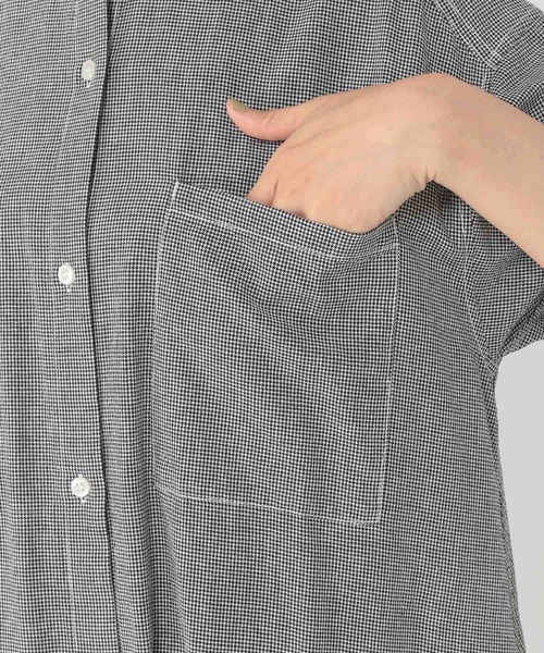 studio CLIP（スタディオクリップ）の「デザインバンドカラーシャツワンピース（ワンピース・レディース・インディゴブルー/その他3/その他2/その他1・FREE）」の10枚目の写真