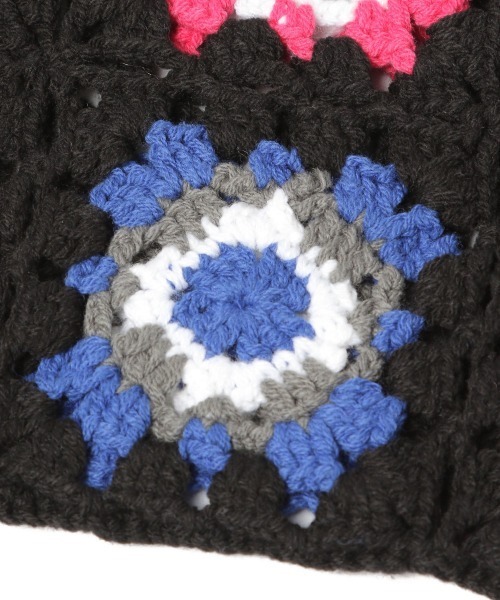 JEANASIS（ジーナシス）の「ハンドクロシェトートBAG/954582（ハンドバッグ・レディース・ブラック/グレー・FREE）」の5枚目の写真