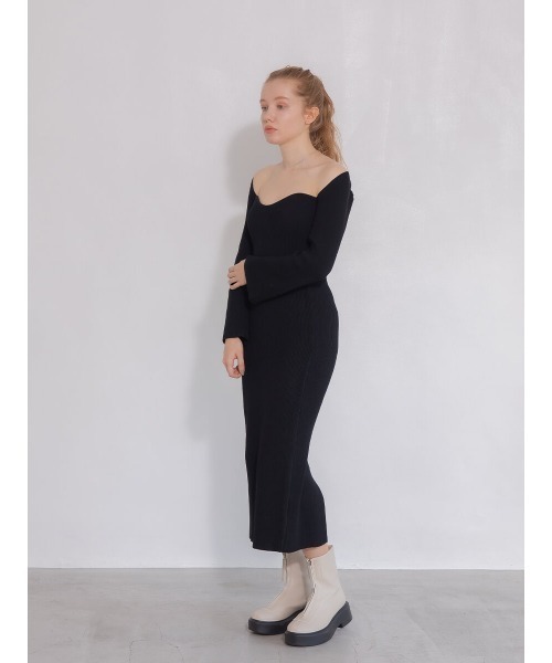 Ayla（アイラ）の「neck design onepiece（ワンピース・レディース・ブラック・FREE）」の2枚目の写真