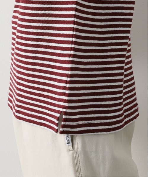 JOURNAL STANDARD relume（ジャーナルスタンダード　レリューム）の「インレイ ボーダーTシャツ（Tシャツ/カットソー・メンズ・ブラック/ホワイト/ネイビー/ボルドー・MEDIUM/LARGE）」の8枚目の写真