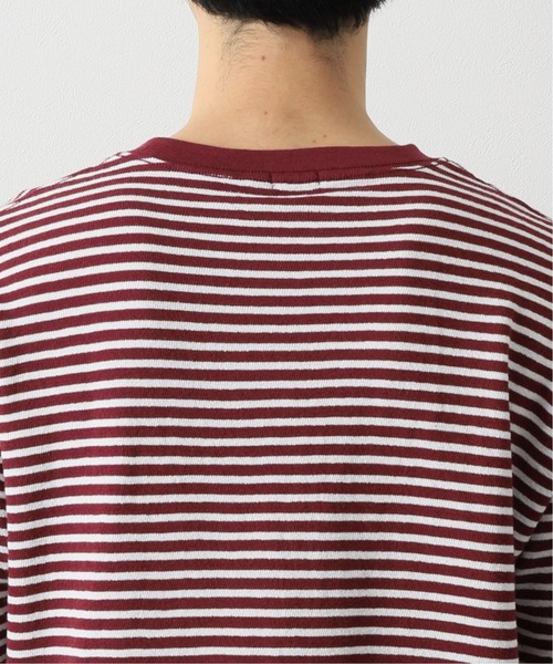 JOURNAL STANDARD relume（ジャーナルスタンダード　レリューム）の「インレイ ボーダーTシャツ（Tシャツ/カットソー・メンズ・ブラック/ホワイト/ネイビー/ボルドー・MEDIUM/LARGE）」の15枚目の写真