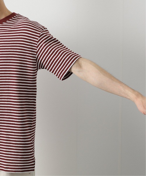 JOURNAL STANDARD relume（ジャーナルスタンダード　レリューム）の「インレイ ボーダーTシャツ（Tシャツ/カットソー・メンズ・ブラック/ホワイト/ネイビー/ボルドー・MEDIUM/LARGE）」の17枚目の写真