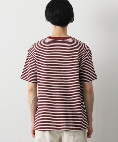 JOURNAL STANDARD relume（ジャーナルスタンダード　レリューム）の「インレイ ボーダーTシャツ（Tシャツ/カットソー・メンズ・ブラック/ホワイト/ネイビー/ボルドー・MEDIUM/LARGE）」の11枚目の写真