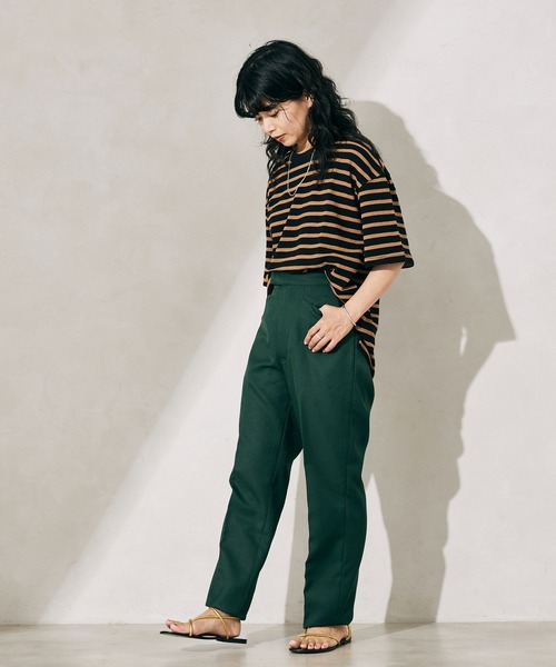 JOURNAL STANDARD relume（ジャーナルスタンダード　レリューム）の「インレイ ボーダーTシャツ（Tシャツ/カットソー・メンズ・ブラック/ホワイト/ネイビー/ボルドー・MEDIUM/LARGE）」の21枚目の写真