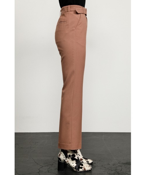 SLY（スライ）の「WOOL MIX STRAIGHT PT ウールミックスストレート パンツ（スラックス・レディース・ベージュ/スモークピンク・1/2）」の4枚目の写真