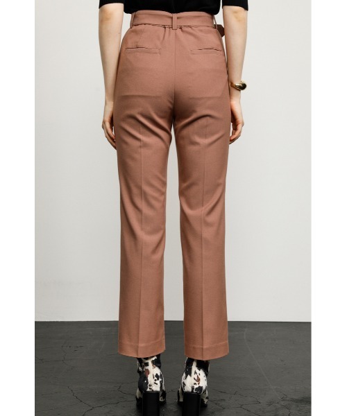 SLY（スライ）の「WOOL MIX STRAIGHT PT ウールミックスストレート パンツ（スラックス・レディース・ベージュ/スモークピンク・1/2）」の9枚目の写真