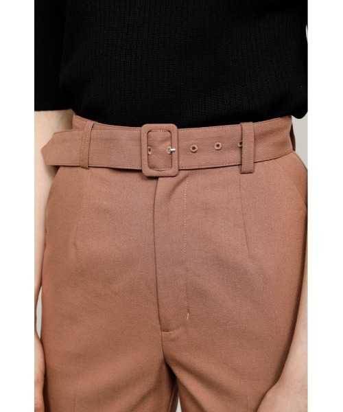 SLY（スライ）の「WOOL MIX STRAIGHT PT ウールミックスストレート パンツ（スラックス・レディース・ベージュ/スモークピンク・1/2）」の15枚目の写真