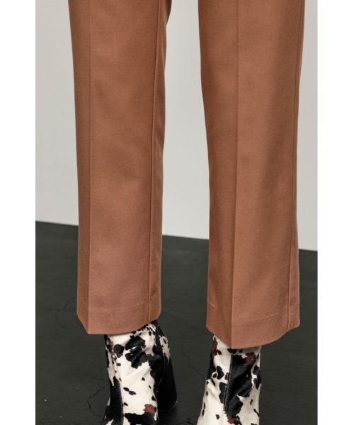 SLY（スライ）の「WOOL MIX STRAIGHT PT ウールミックスストレート パンツ（スラックス・レディース・ベージュ/スモークピンク・1/2）」の13枚目の写真