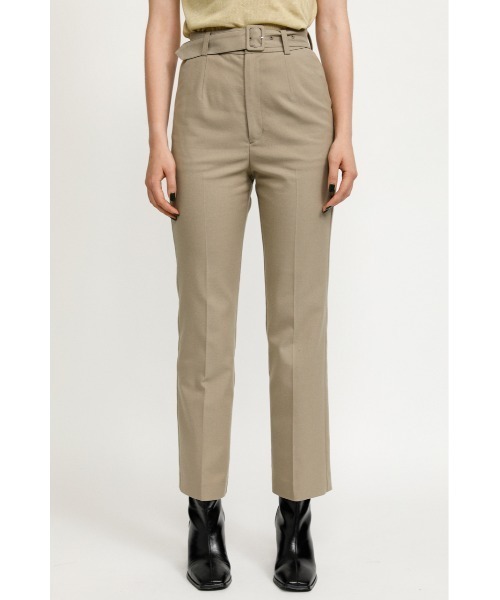 SLY（スライ）の「WOOL MIX STRAIGHT PT ウールミックスストレート パンツ（スラックス・レディース・ベージュ/スモークピンク・1/2）」の14枚目の写真